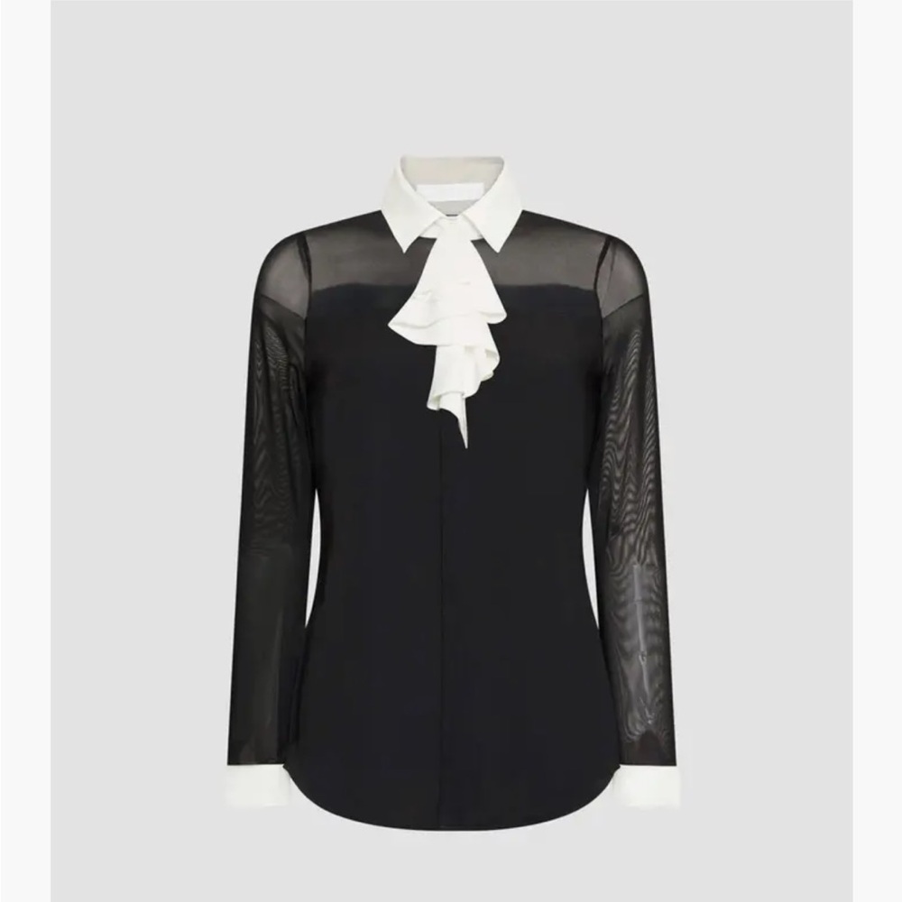 Anne Fontaine Sheryl Designer Long Sleeve Shirt size 38